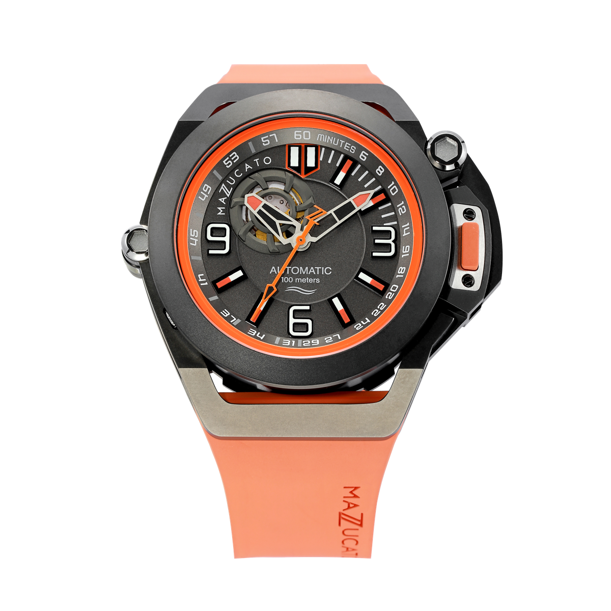 RIM Scuba Automatic Watch Ø48mm - Orange | Scuba Diving Watches | Luxury Scuba Watches