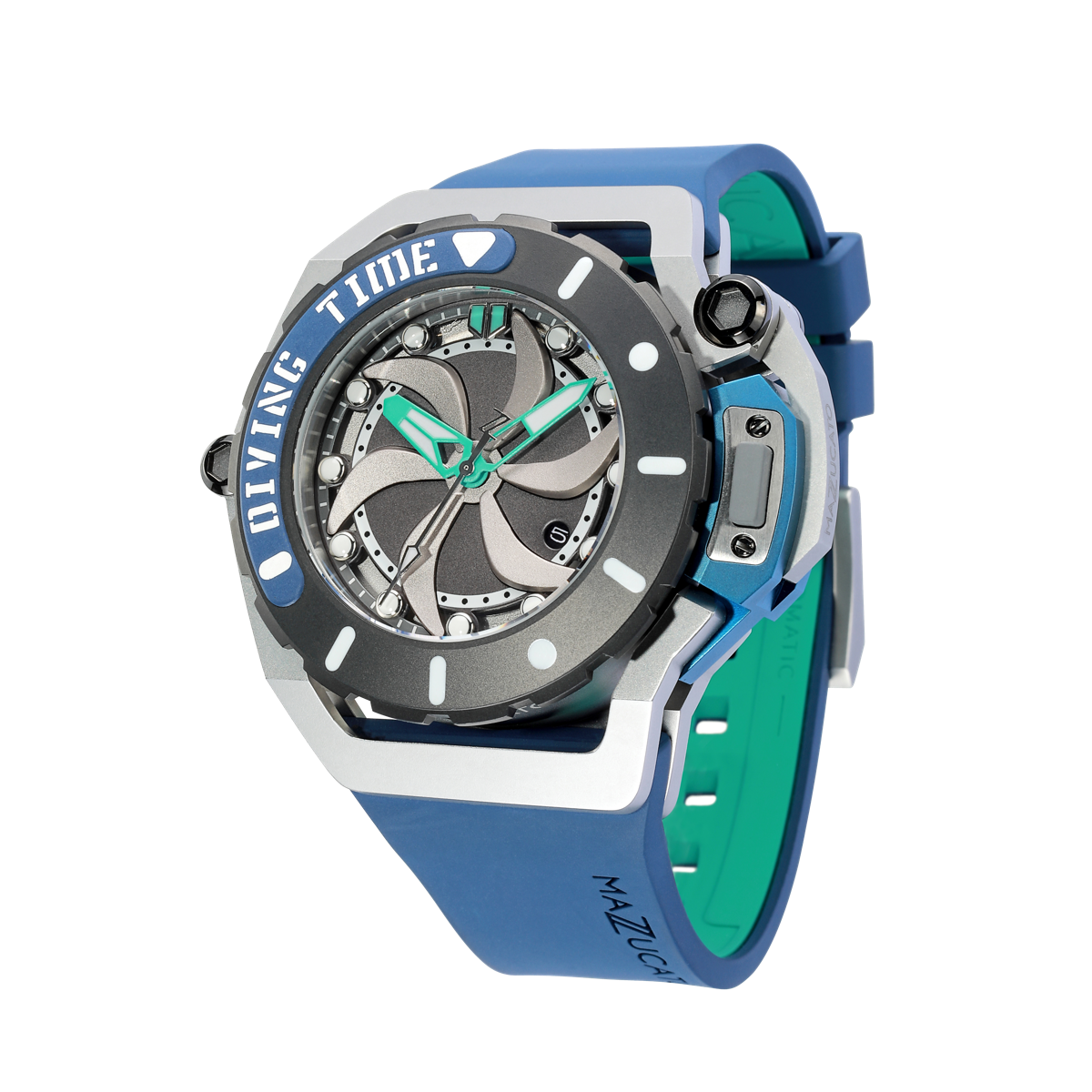 RIM Scuba Automatic Diving Watch Blue Green | Mens Luxury Italian RIM Scuba Automatic Diving Watch Blue Green | Mens Luxury Italian
