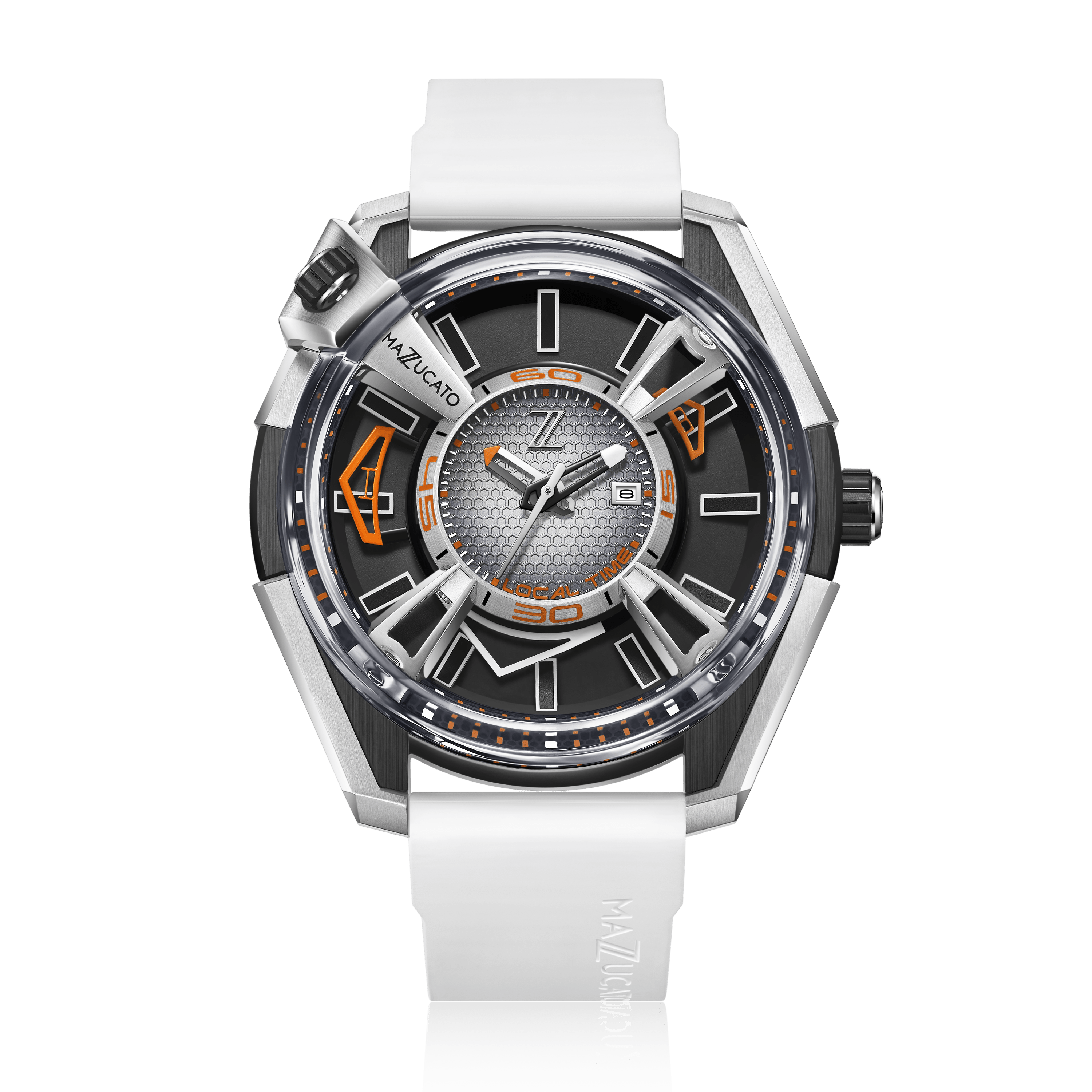 LAX Limited Edition - 04-WH - Dual Time Watch – Mazzucato LAX Limited Edition - 04-WH - Dual Time Watch – Mazzucato