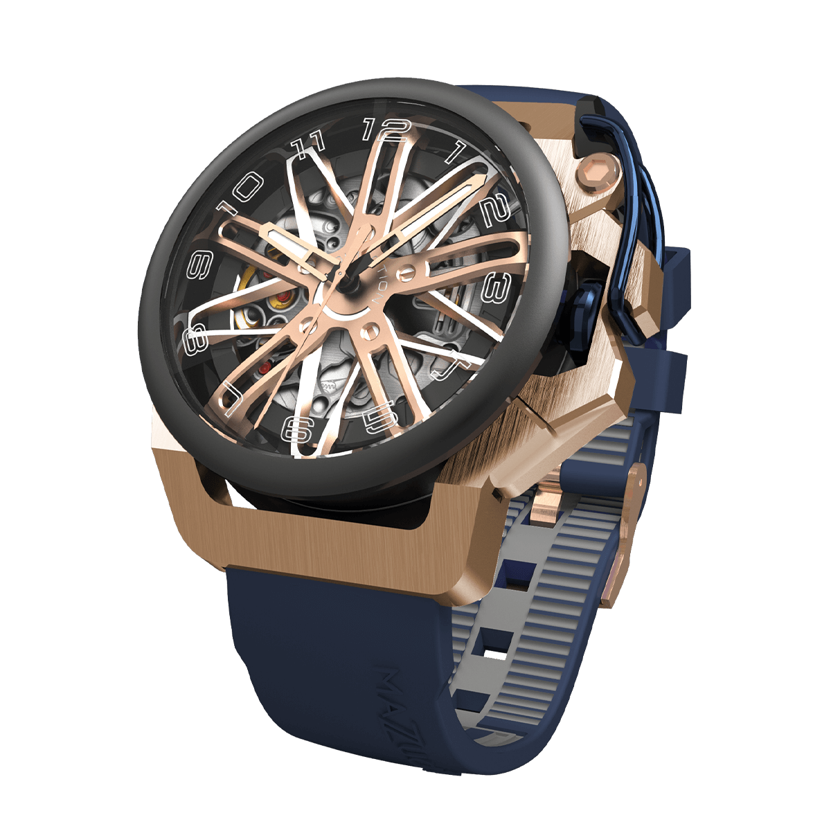 Transparent best sale chronograph watch
