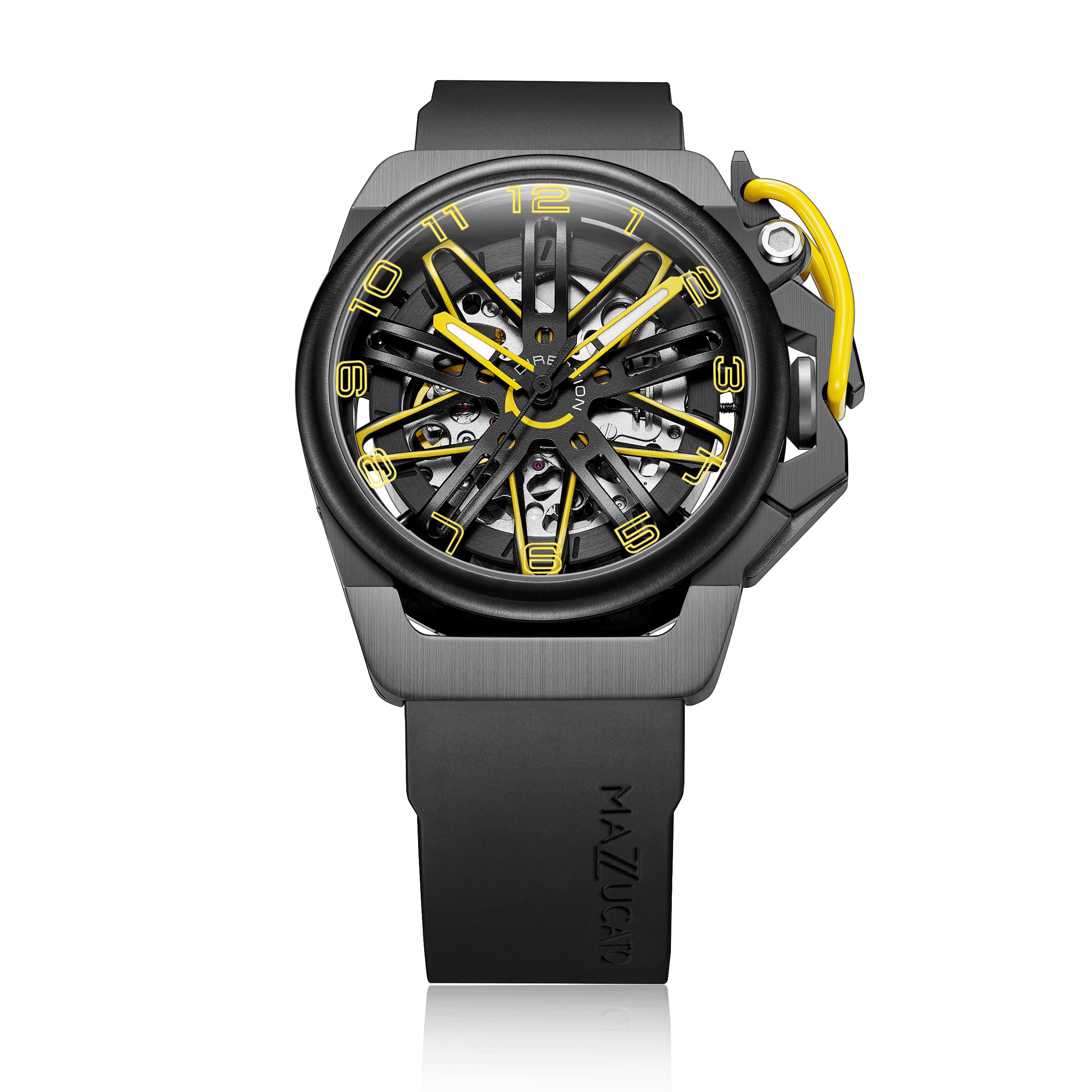 アリサンダーマッツカートリムGT GT1-YL MAZZUCATO自動巻き RIM GT Ø42mm Black Yellow | Mens Luxury Watches | Italian