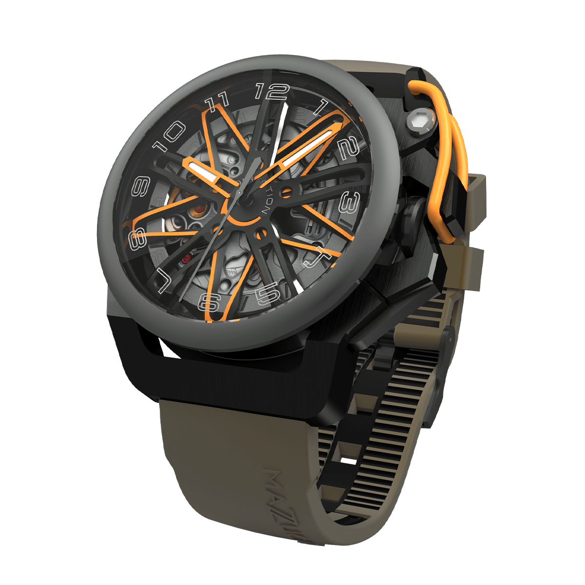 RIM GT Ø42mm in orange and green | Mens Luxury Watches | Italian Designed Watches