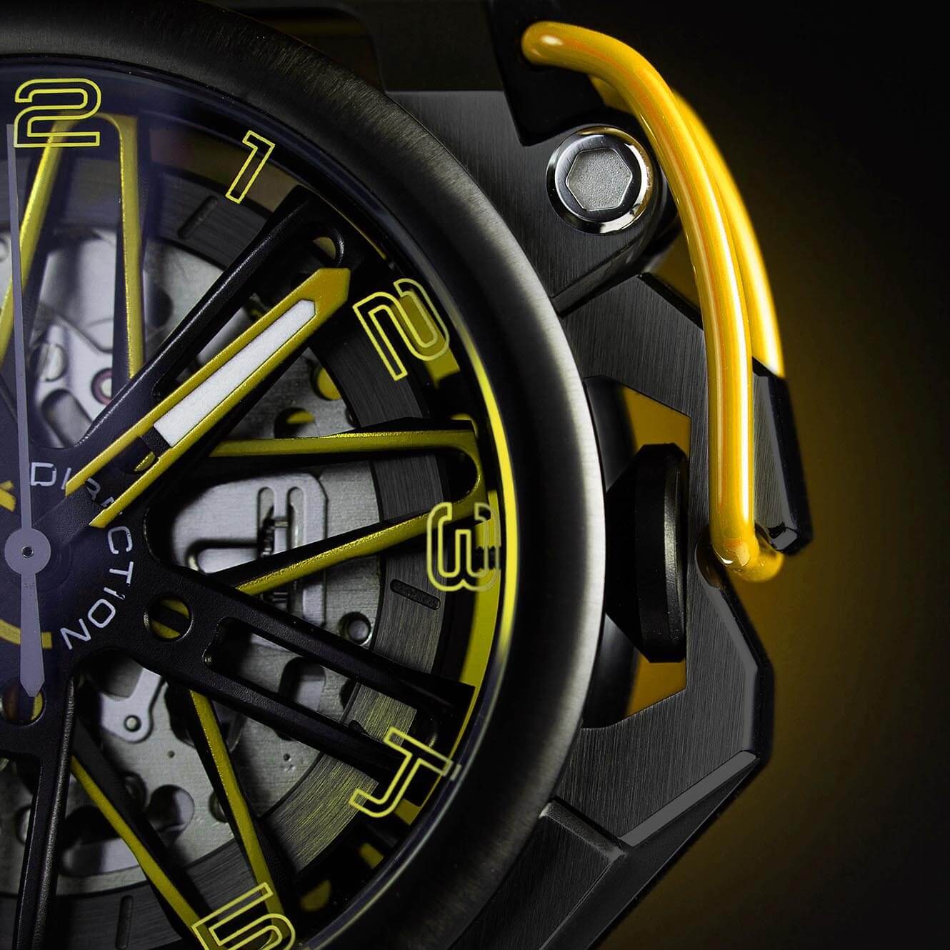 RIM GT Ø42mm in black and yellow | Mens Luxury Watches | Italian Designed Watches