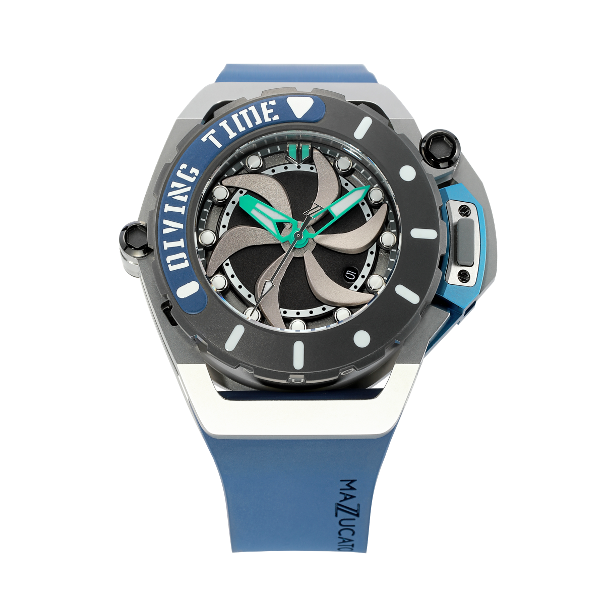 RIM Scuba Automatic Watch Ø48mm - Blue Green | Scuba Diving Watches | Luxury Scuba Watches