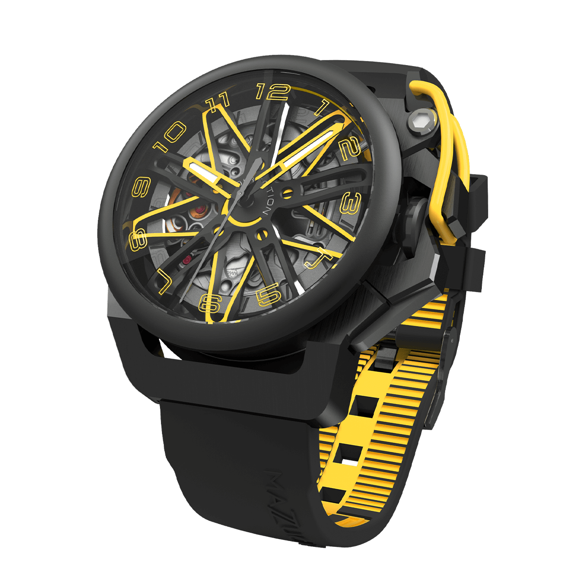 RIM GT Ø42mm in black and yellow | Mens Luxury Watches | Italian Designed Watches